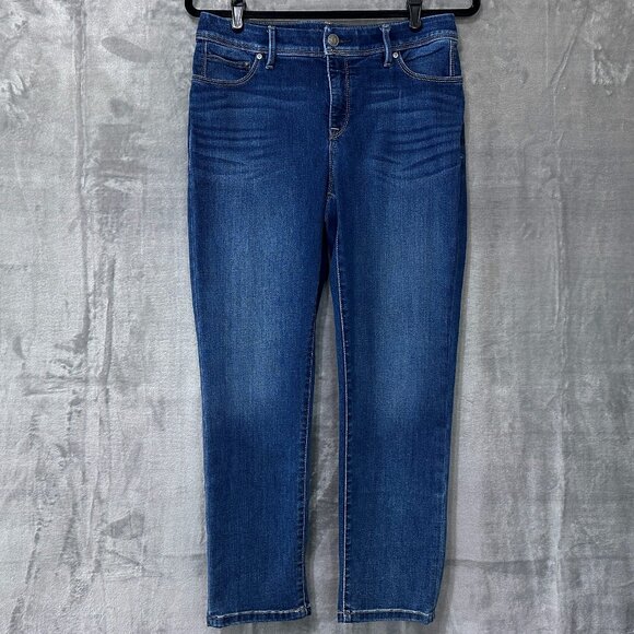 Chico's The So Slimming Girlfriend Crop Chico's Size 0 Medium Wash - Picture 1 of 10